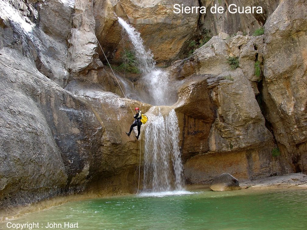 Rappel en Sierra de Guara