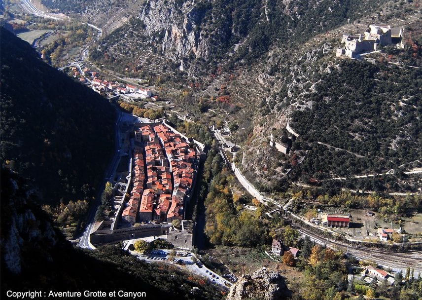 Villefranche-de-Conflent vue d'en haut